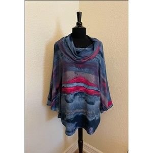 Miraclesuit Cowl Neck 2 Piece Top Sz XL